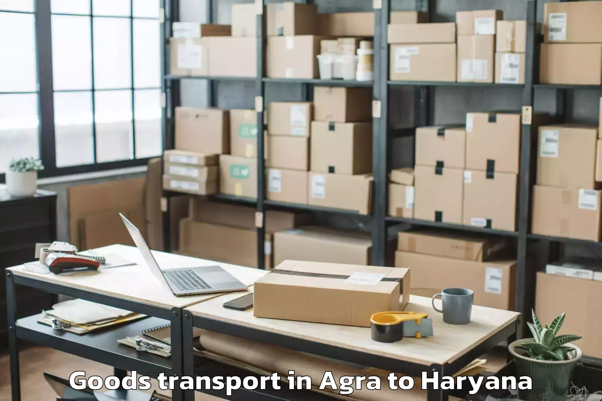 Book Your Agra to Tdi Mall Sonipat Goods Transport Today